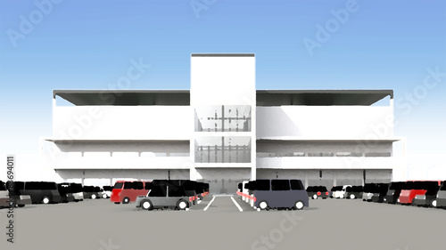大駐車場完備のショッピングセンター © 3103jp
