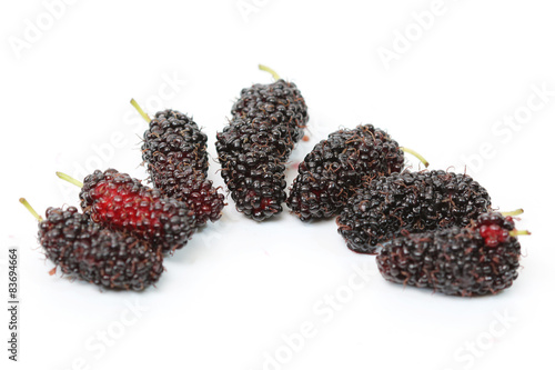 mulberry isolated on white background.