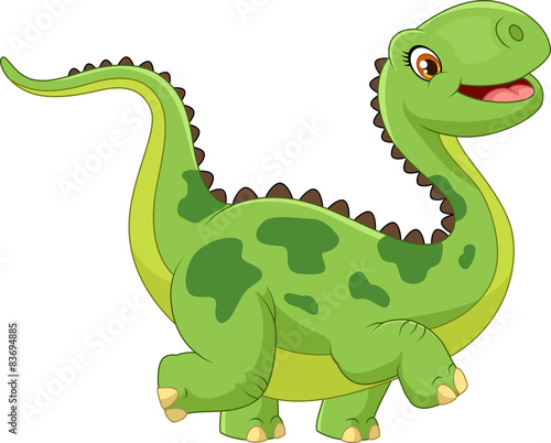 Cartoon happy dinosaur © tigatelu
