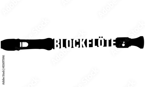 Blockflöte als Logotype
