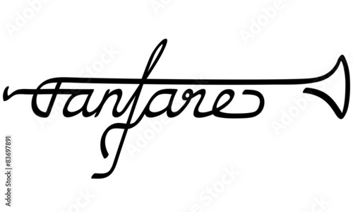 Fanfare als Logotype photo