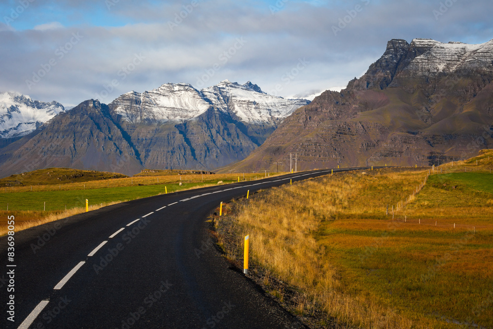 Mountain landscape in South Iceland Mountain landscape in South Iceland