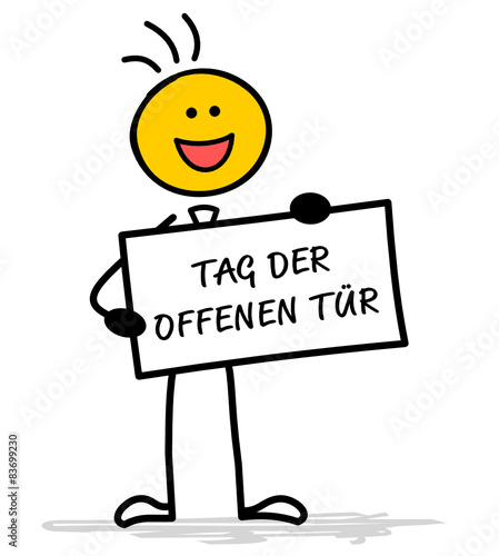 Strichmännchen Tag der offenen Tür