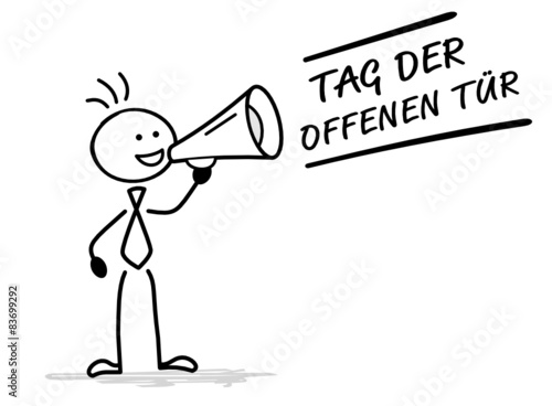 Strichmännchen Tag der offenen Tür