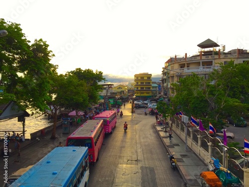 Canvas Print bangkok old town