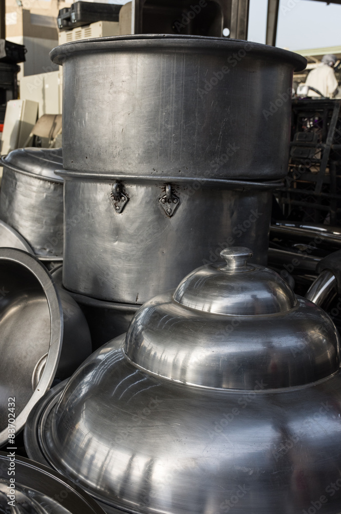 Antique Copper Vases, Pots & Brass Jugs