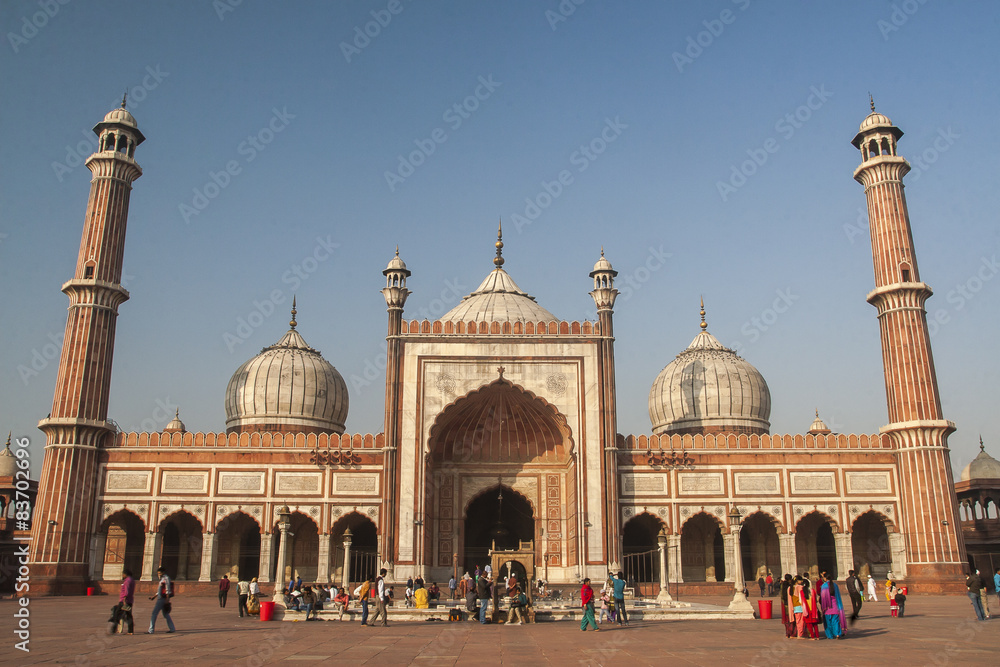Naklejka premium Jama Masjid Mosque in Delhi