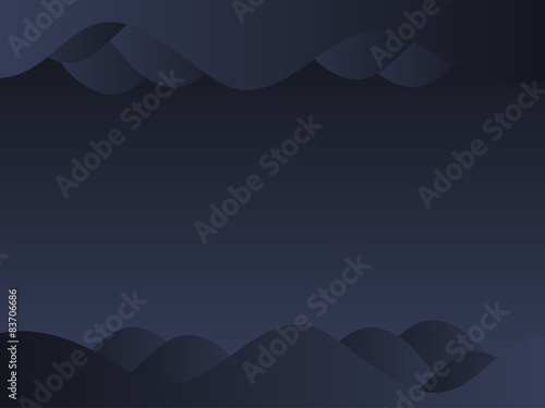 dark night abstract landscape in mountains vector art