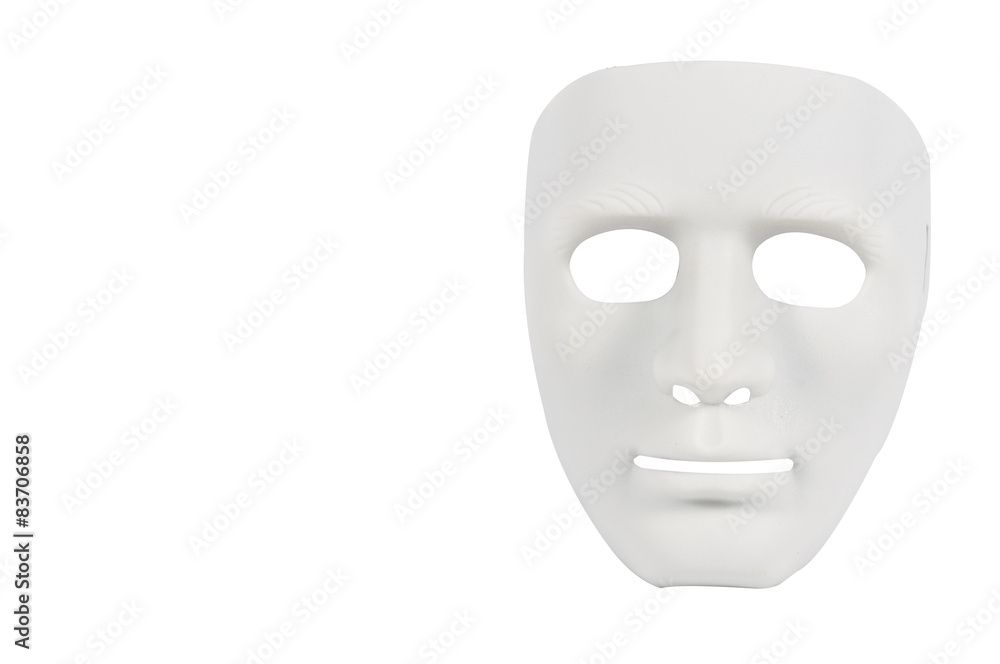 White masks like human behavior, conception White masks like human behavior, conception