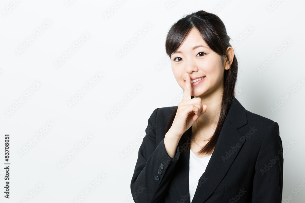 portrait of asian businesswoman on white background portrait of asian businesswoman on white background