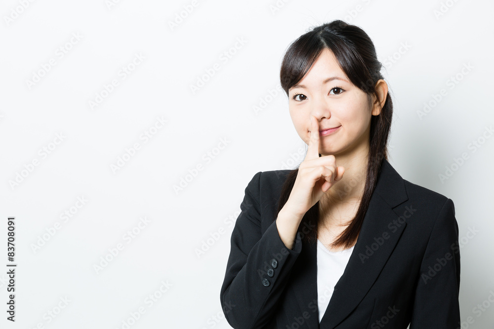 portrait of asian businesswoman on white background portrait of asian businesswoman on white background