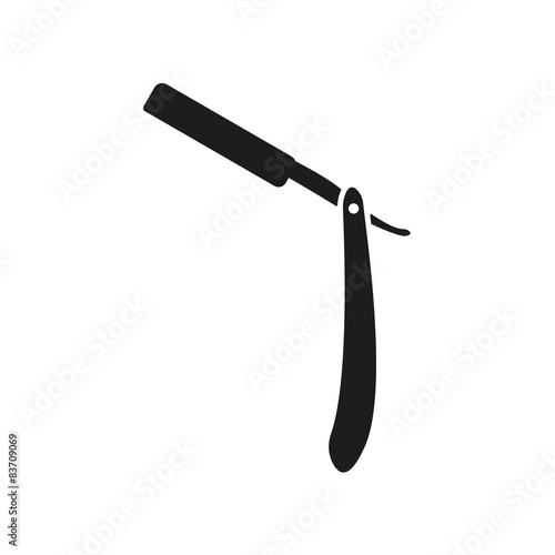 The razor icon. Shaver symbol. Flat