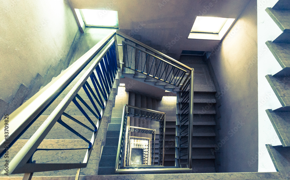 Fototapeta premium Spiral staircase