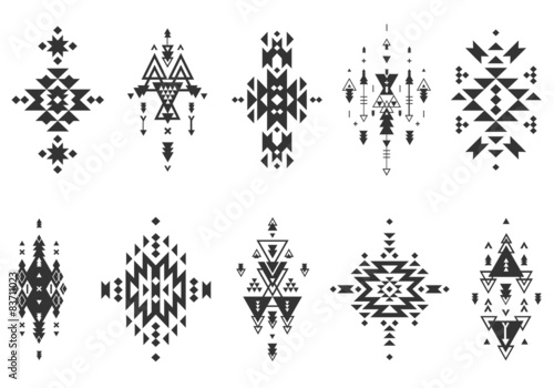 Vector Tribal elements, ethnic collection