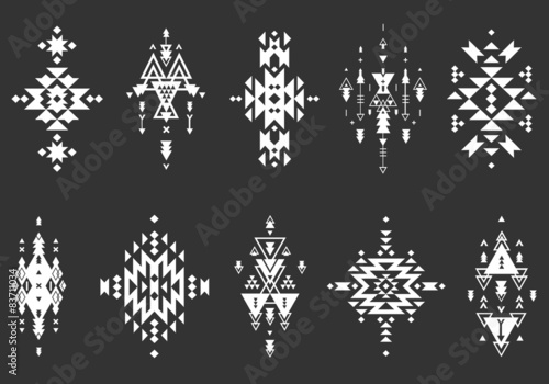 Vector Tribal elements, ethnic collection