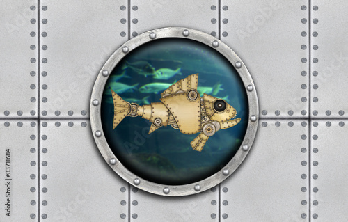 Submarine armoured window