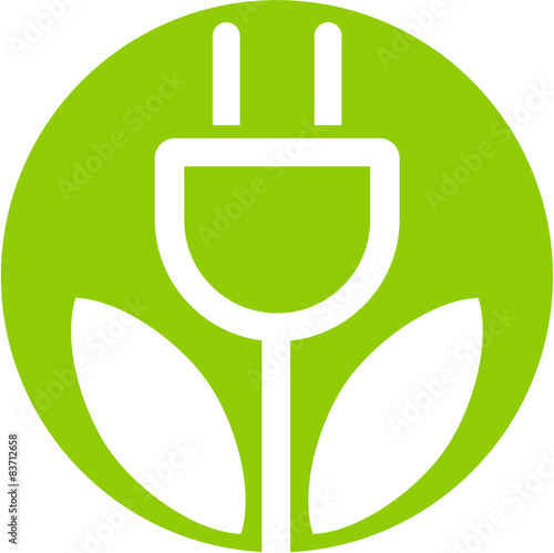 Icon, Pictogramm oder Logo für grüne Energie