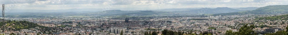 vue panoramique de Clermont-Ferrand