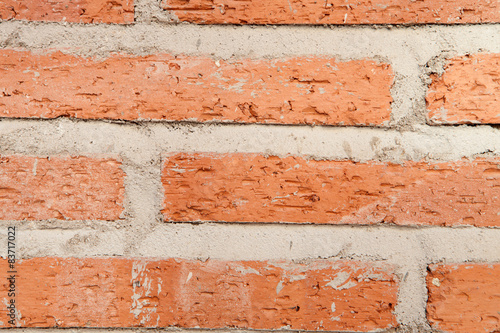 Red brick wall for wallpaper