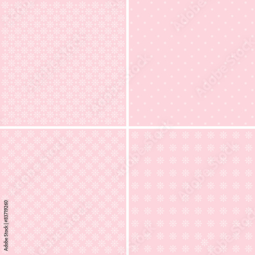Vector set of 4 background patterns.