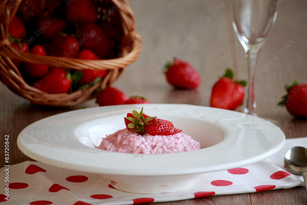risotto con fragole