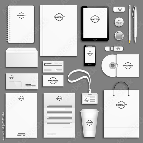 Corporate identity template set