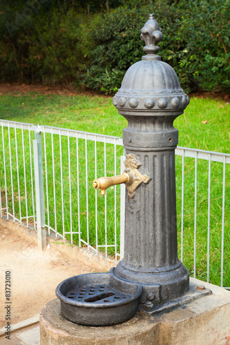 Small drinking fountain in Barcelona, Spain