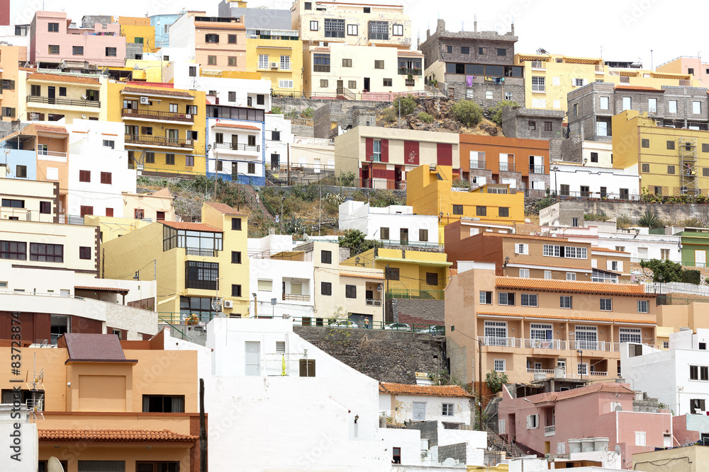 Die Stadt San Sebastian auf La Gomera, Spanien