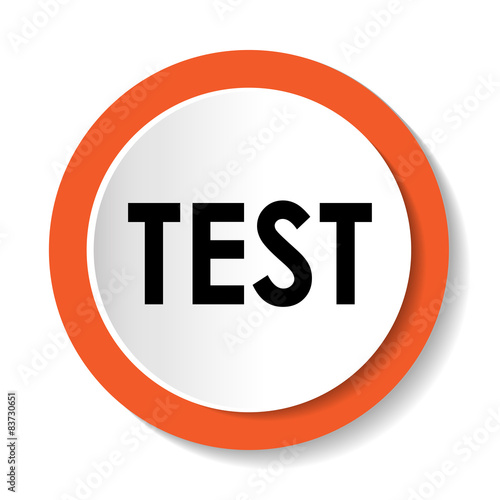 test  glossy web icon