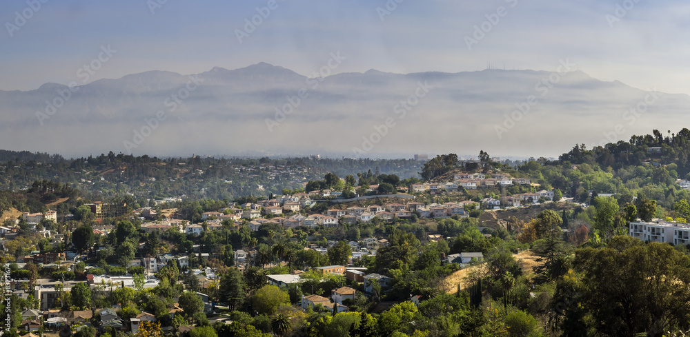 Los Angeles country side view from top