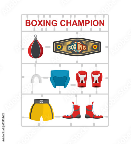 Boxing champion Plastic model kits.