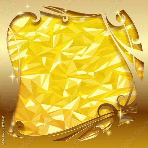 Gold greeting card