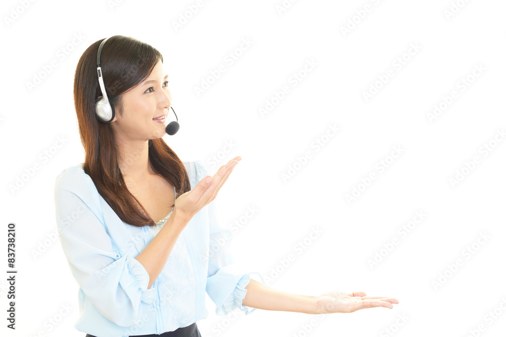 笑顔のオペレーター 笑顔のオペレーター