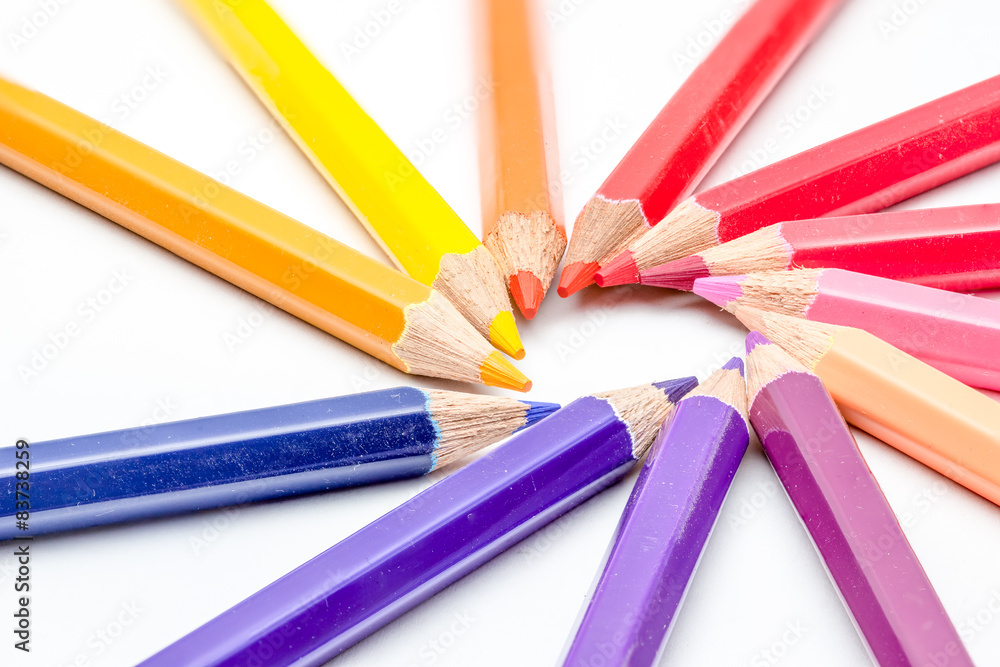 Naklejka premium color pencils
