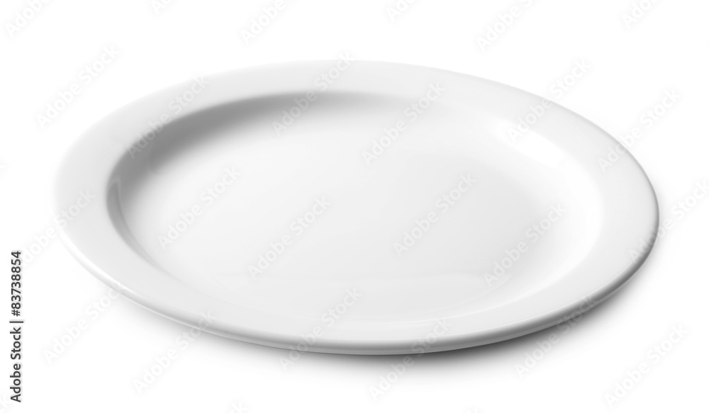 Empty plate isolated on white Empty plate isolated on white