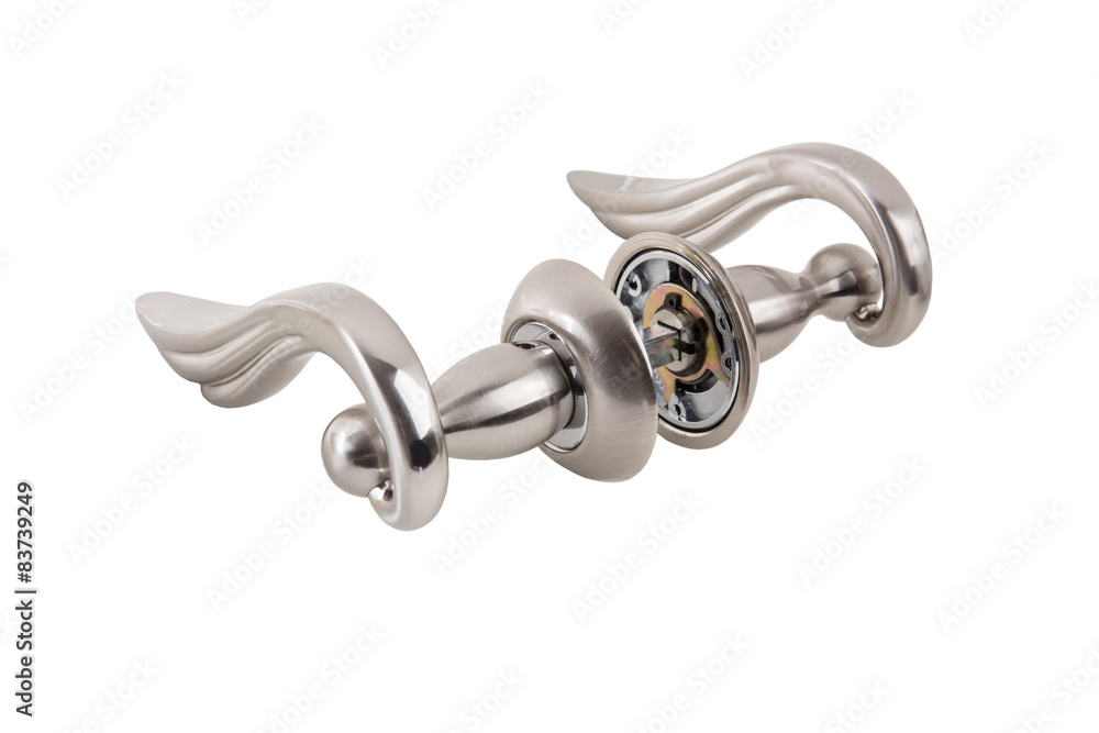 metal door handle isolated metal door handle isolated