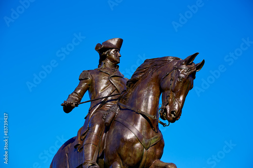 Fototapeta Boston Common George Washington monument