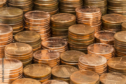 Quadro su tela Penny Stacks