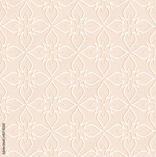 Beige seamless texture convex white pattern