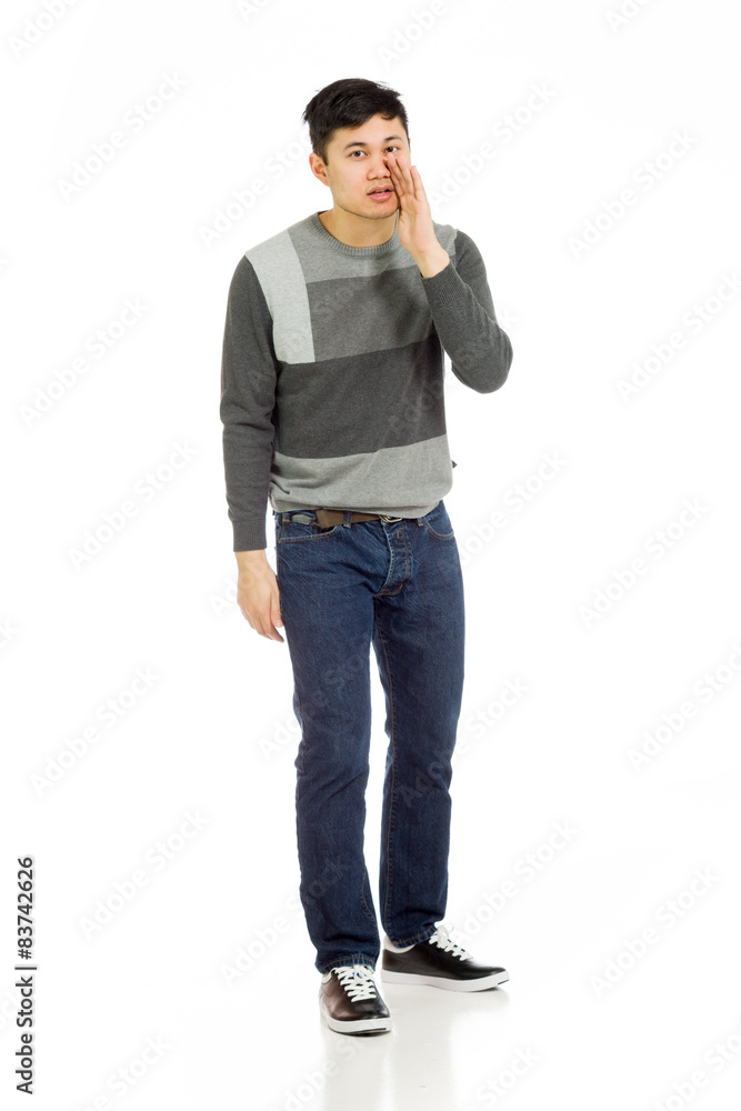 Model isolated talking shouting voice Model isolated talking shouting voice