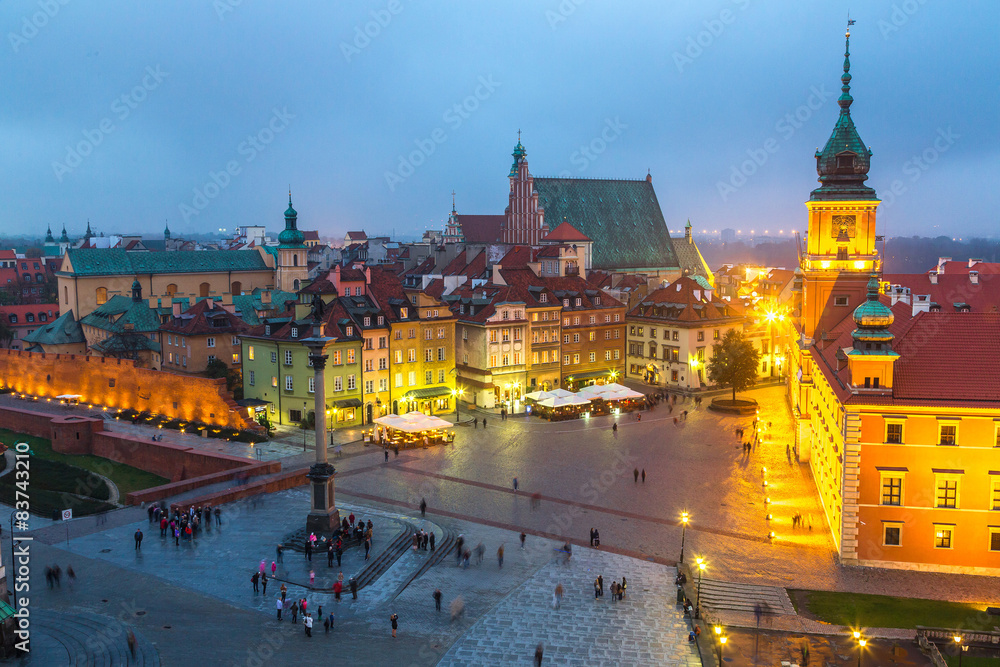 Fototapeta premium Panoramiczny widok na Warszawę