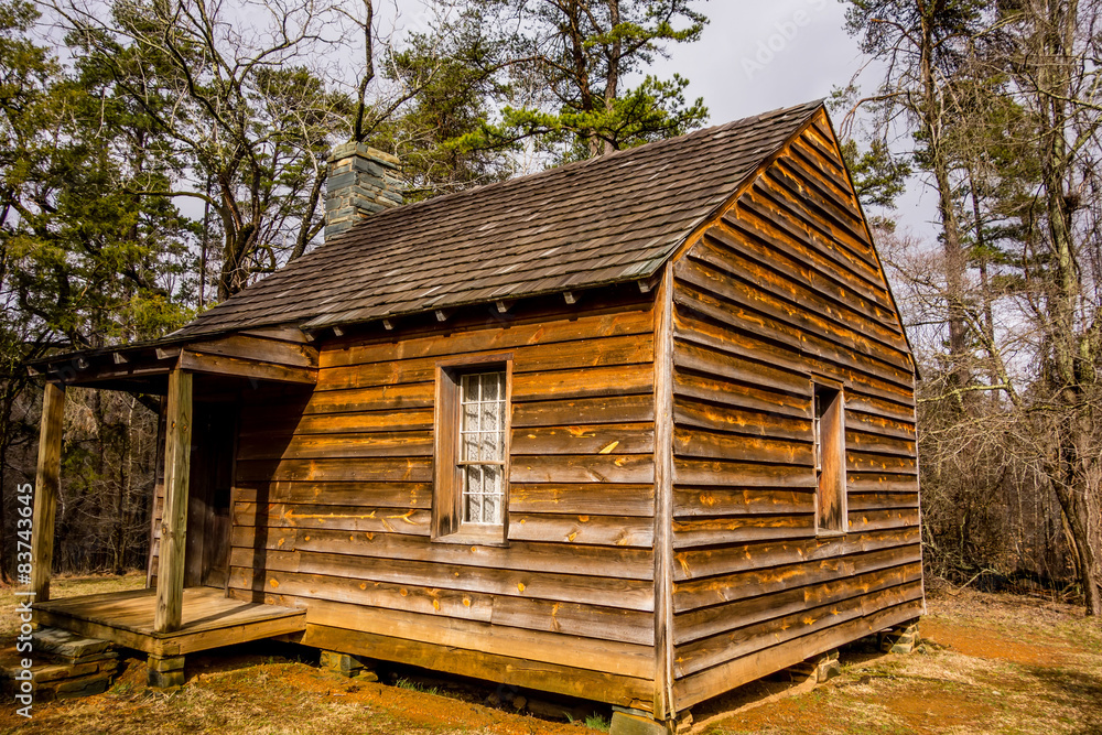 restored historic wood house in the uwharrie mountains forest restored historic wood house in the uwharrie mountains forest