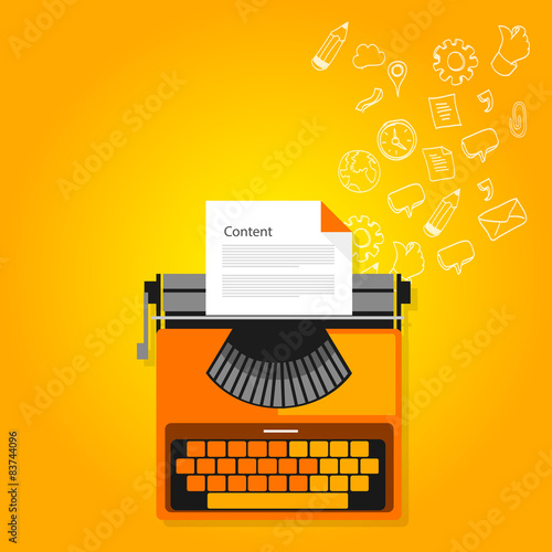 content marketing copywriting typewriter 