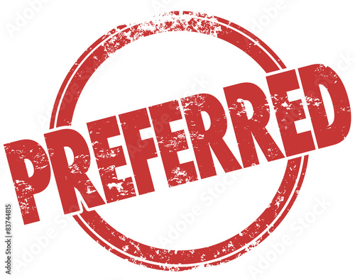 Foto Preferred Round Red Grunge Stamp Approved Favorite Choice