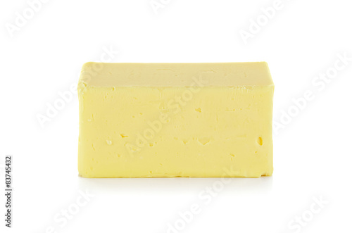 butter isolated on the white background