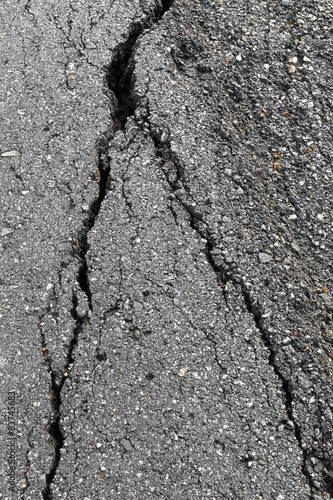 Wallpaper Mural Deep cracks in asphalt Torontodigital.ca