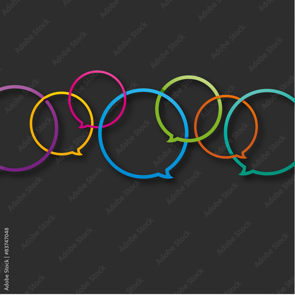 affiche,bulles de dialogue