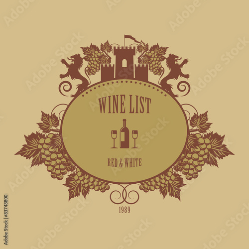 Vintage wine label