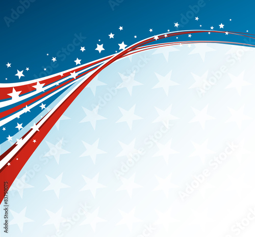 American Flag, Vector patriotic background