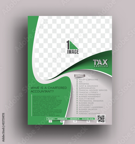 Tax Center Flyer Template Design